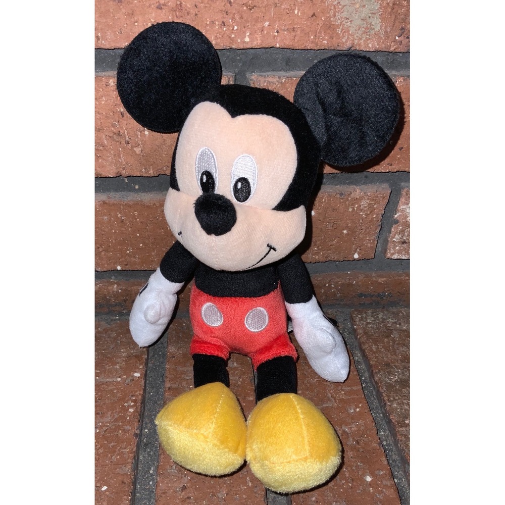 Disney Junior Mickey Mouse‎ Plush Stuffed Animal Classic Red Shorts  10 Inch Toy
